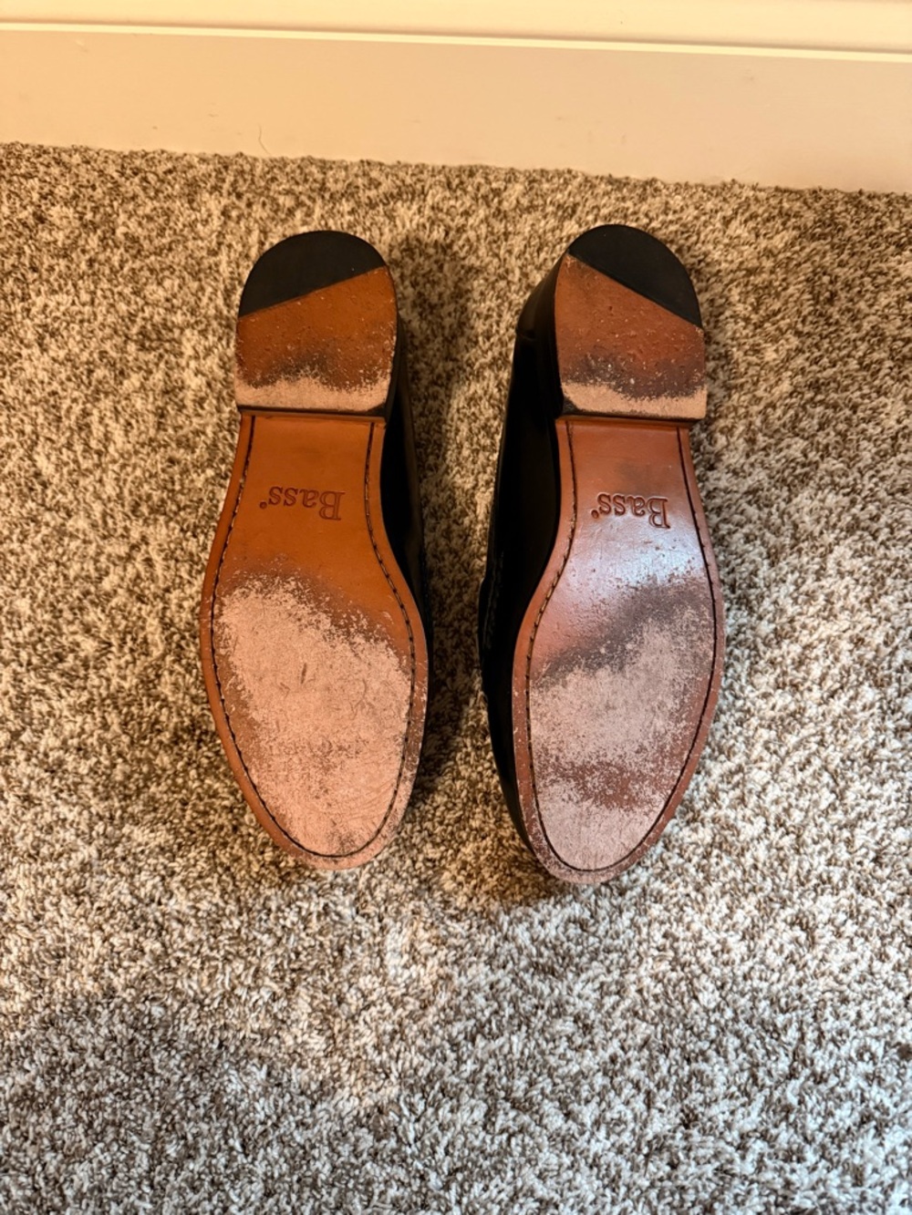 Bass Black Leather Tassel Penny Loafers - Picture 5 of 5